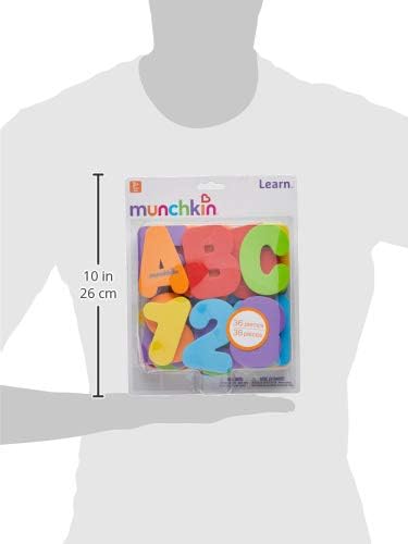 Munchkin® Learn™ Bath Letters and Numbers 36pc Toddler Bath Toy (Pack of 12)