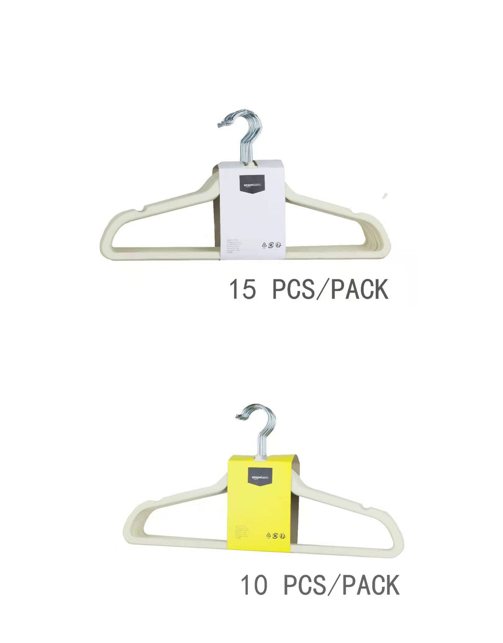 Amazon Basics Slim Velvet Non-Slip Space Saving Suit Clothes Hangers, Sturdy Construction, Navy Blue/Rose Gold, 50-Pack