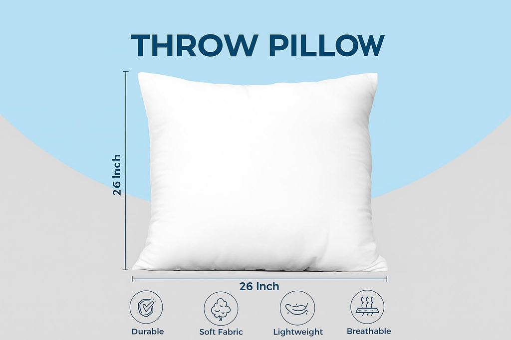 Utopia Bedding Throw Pillows, 12x20 Pillow Inserts, Pack of 1, White