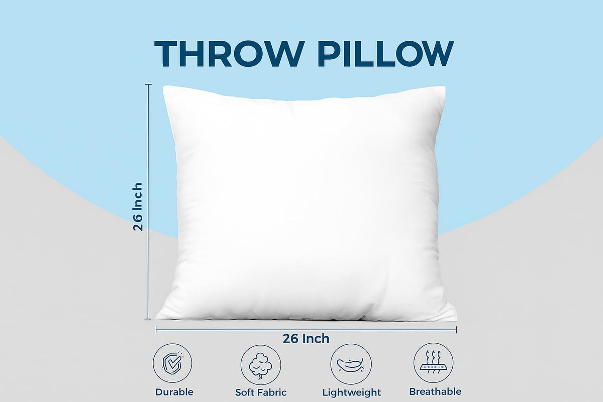 Utopia Bedding Throw Pillows, 12x20 Pillow Inserts, Pack of 1, White