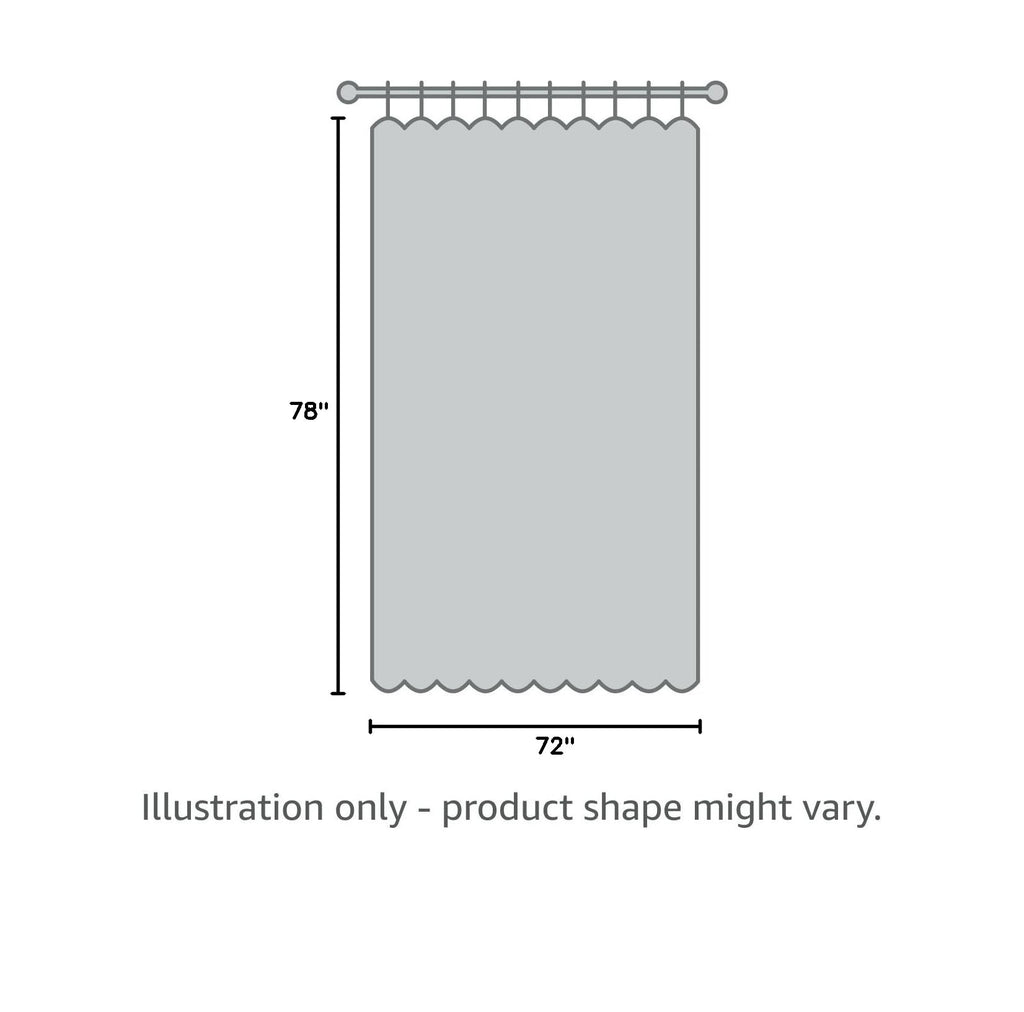 LiBa Shower Curtain PEVA 8G, 72x72 Inch Waterproof Clear