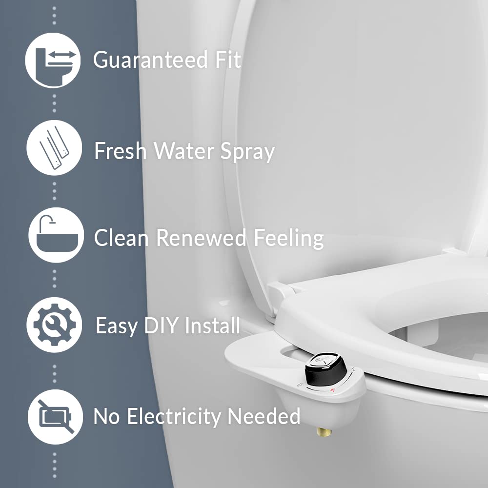 Mayfair Cassel slow close toilet seat, easy clean non-slip premium wood seat, install, made in USA, elongated, white
