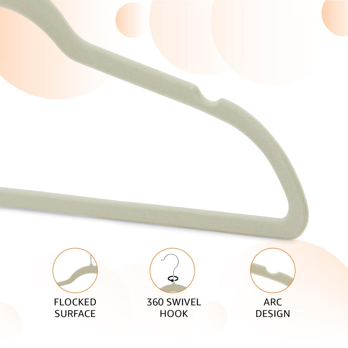 Amazon Basics Slim Velvet Non-Slip Space Saving Suit Clothes Hangers, Sturdy Construction, Navy Blue/Rose Gold, 50-Pack