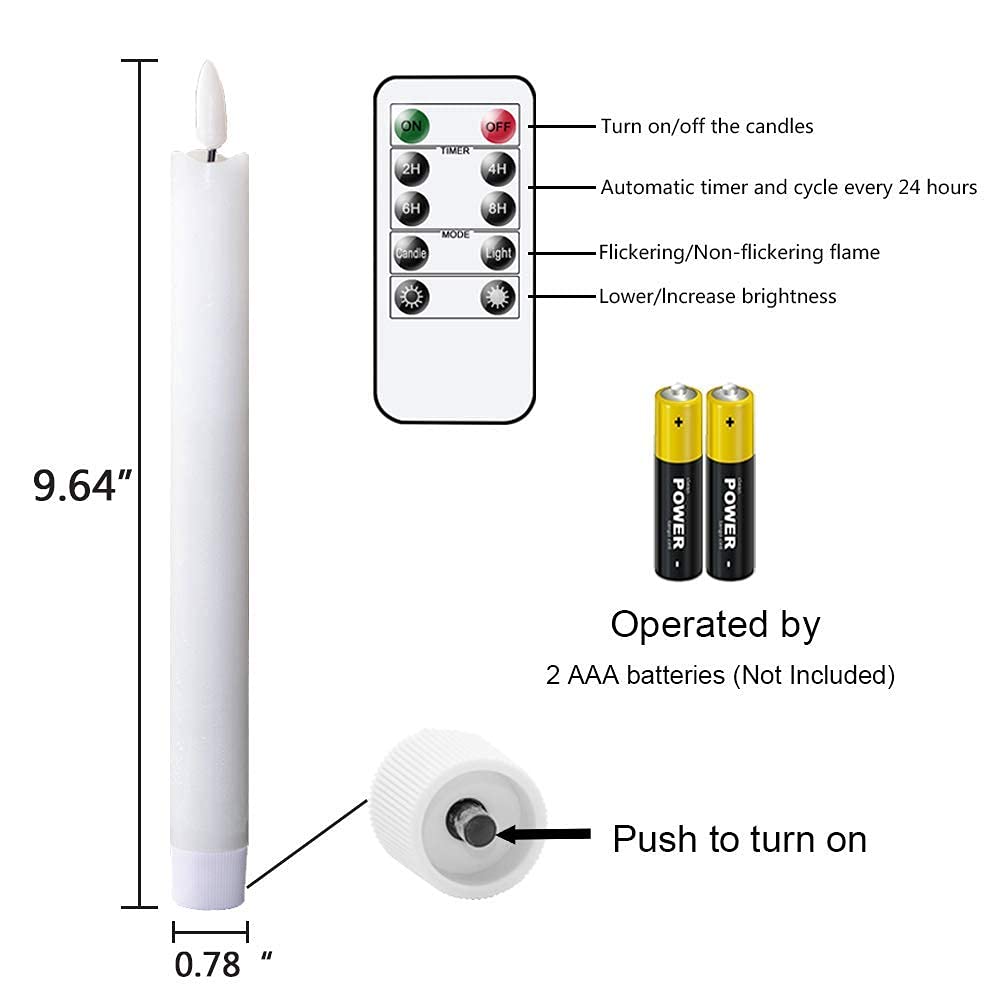 GenSwin 10.8" Flameless Floating Candles Wand Halloween Decorations