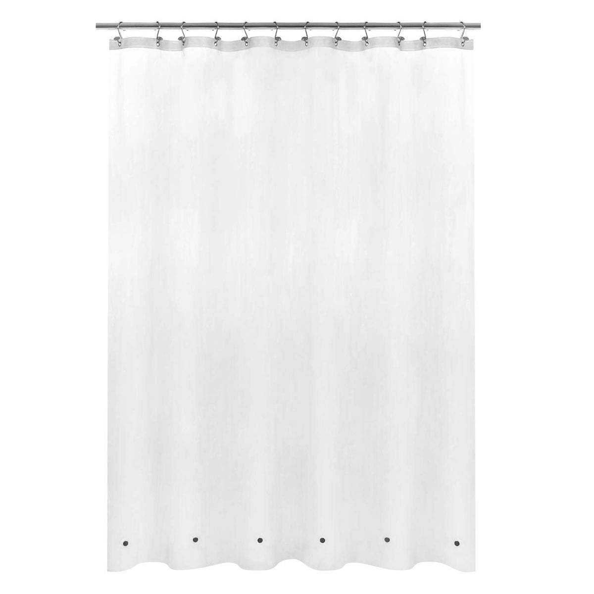 Mrs Awesome Dark Gray Shower Curtain Liner with 3 Magnets, 72x72