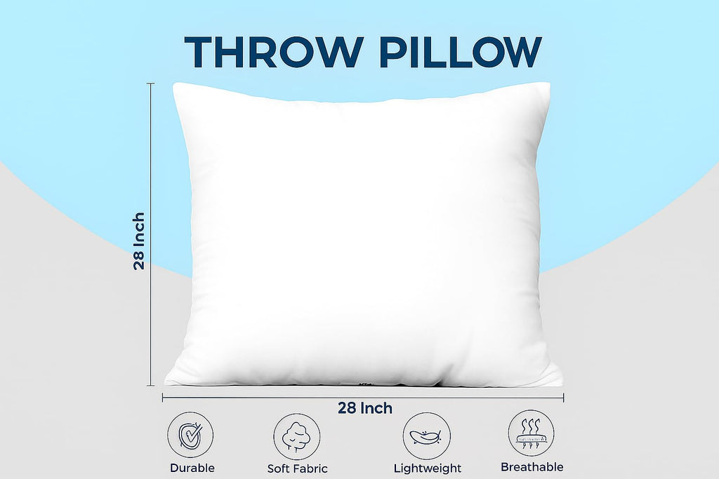 Utopia Bedding Throw Pillows, 12x20 Pillow Inserts, Pack of 1, White