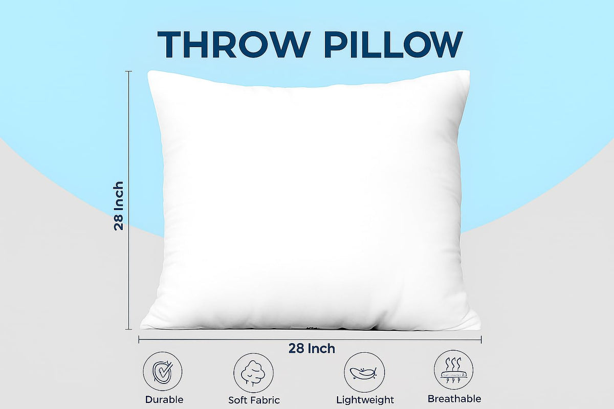Utopia Bedding Throw Pillows, 12x20 Pillow Inserts, Pack of 1, White