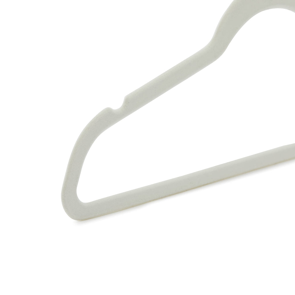 Amazon Basics Slim Velvet Non-Slip Space Saving Suit Clothes Hangers, Sturdy Construction, Navy Blue/Rose Gold, 50-Pack