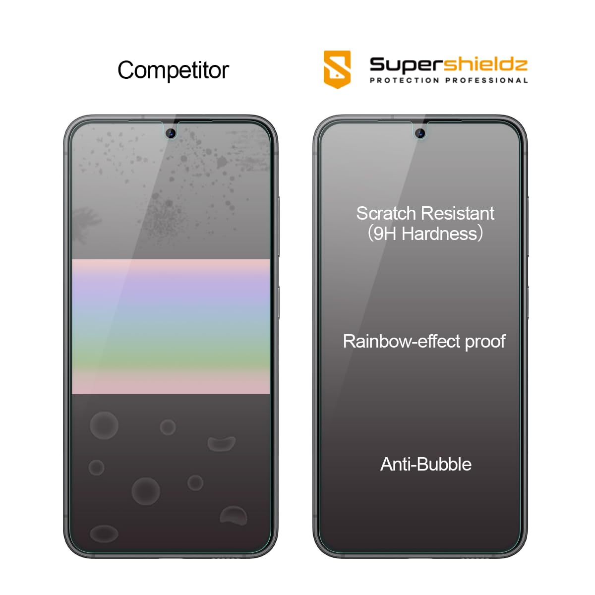 Supershieldz (3 Pack) Designed for Samsung (Galaxy S24 Ultra) Tempered Glass Screen Protector, Anti Scratch, Bubble Free