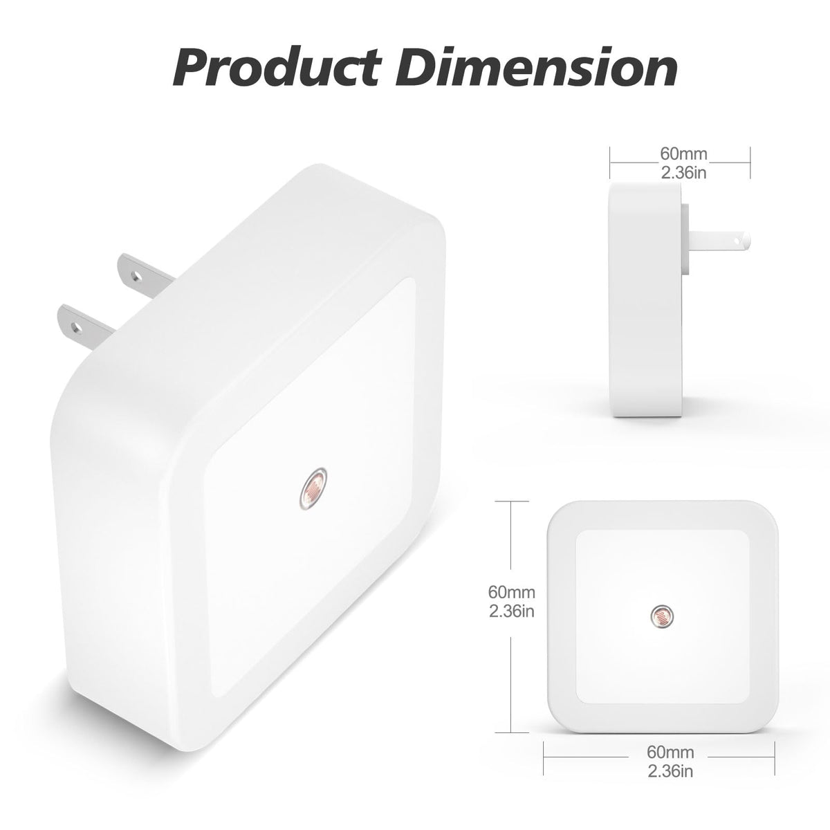 Sujeet Night Light, Night Lights Plug into Wall 8-Pack, Nightlight Plug in Night Light, Dusk to Dawn Night Lamp Led (Red)