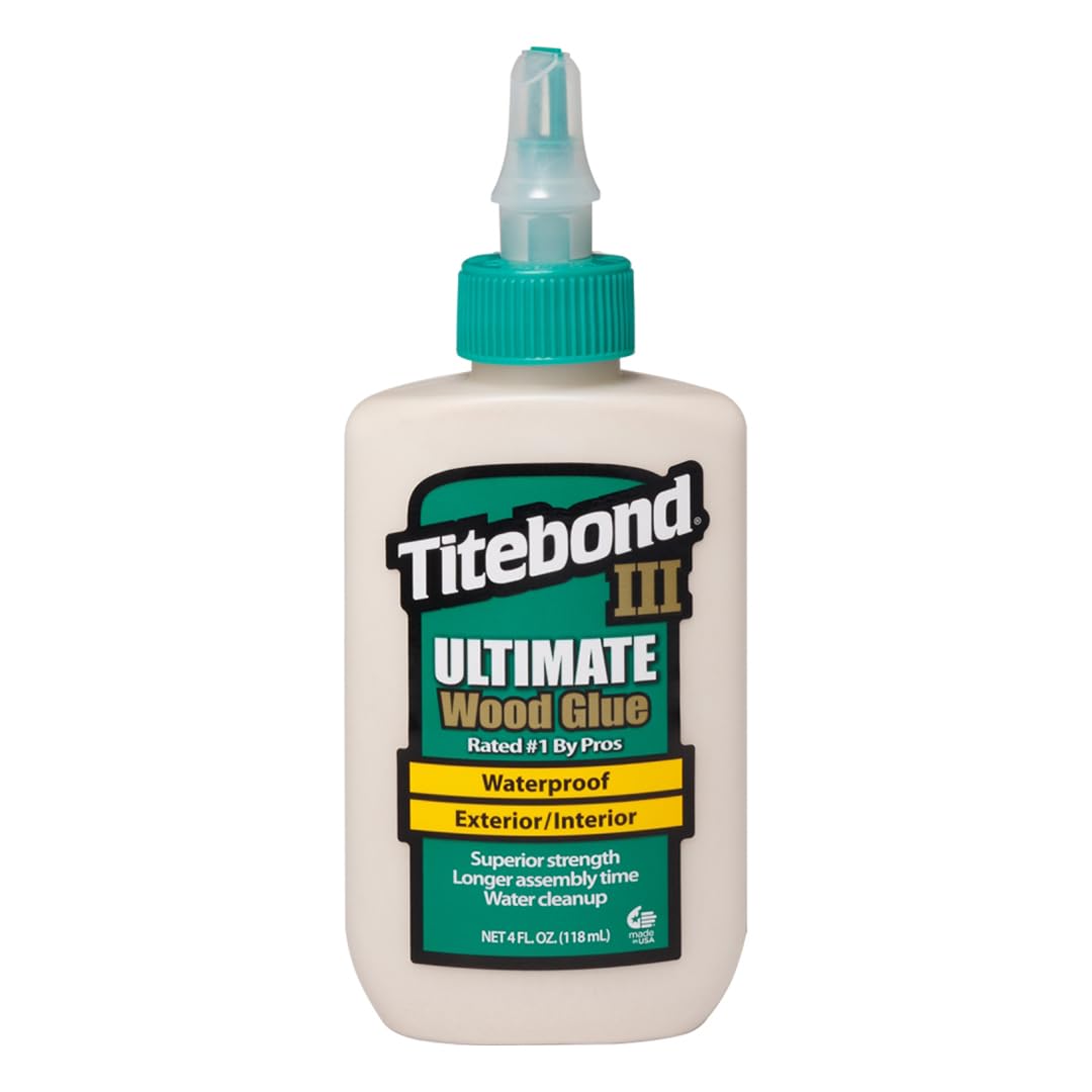 Titebond III Ultimate Wood Glue 4 Oz. – Woodworking Adhesive, Waterproof – 1412