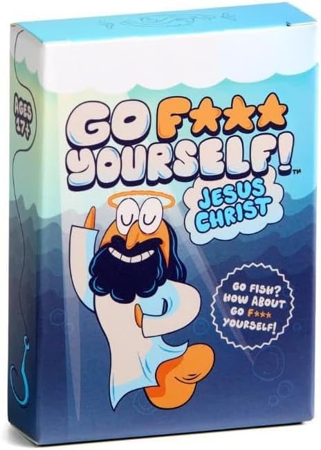 Go F Yourself Jesus Christ! Grown Up Go Fish Card Game, Funny Gag Gift