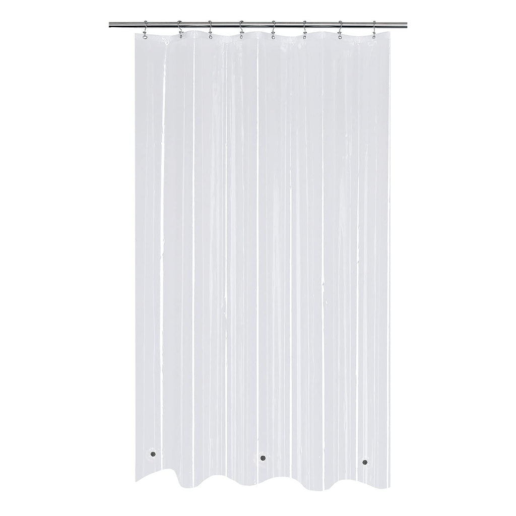Mrs Awesome Dark Gray Shower Curtain Liner with 3 Magnets, 72x72