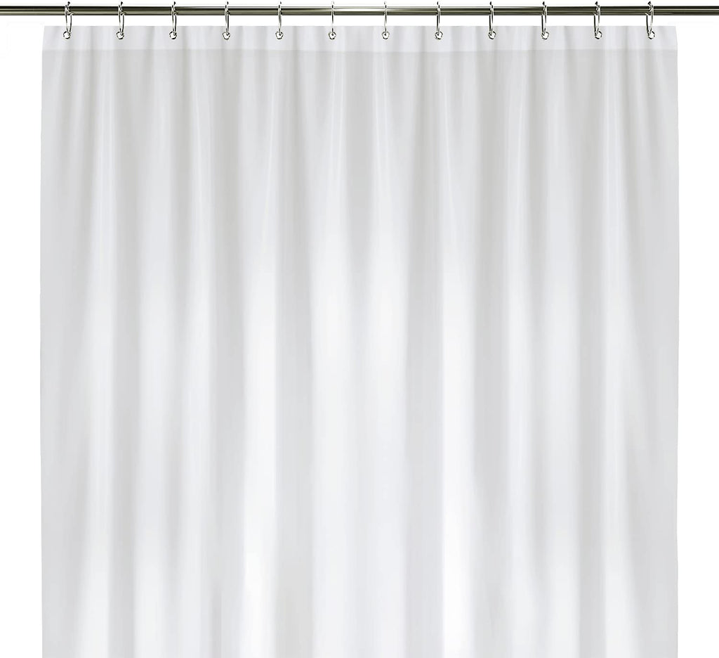 LiBa Shower Curtain PEVA 8G, 72x72 Inch Waterproof Clear