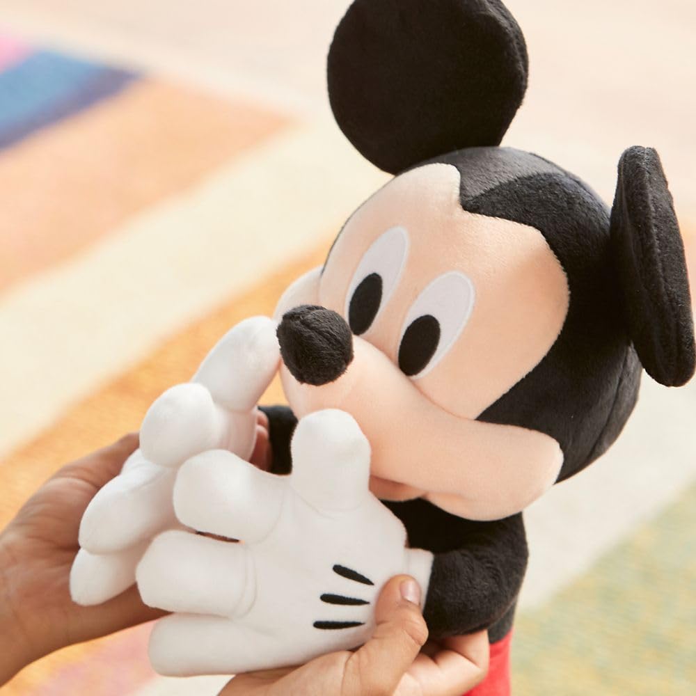 Disney Store Official Minnie Mouse Red Dress Medium Soft Toy for Kids, Cuddly Character with Fuzzy Texture and Embroidered Details, Disney Plushy Suitable for All Ages