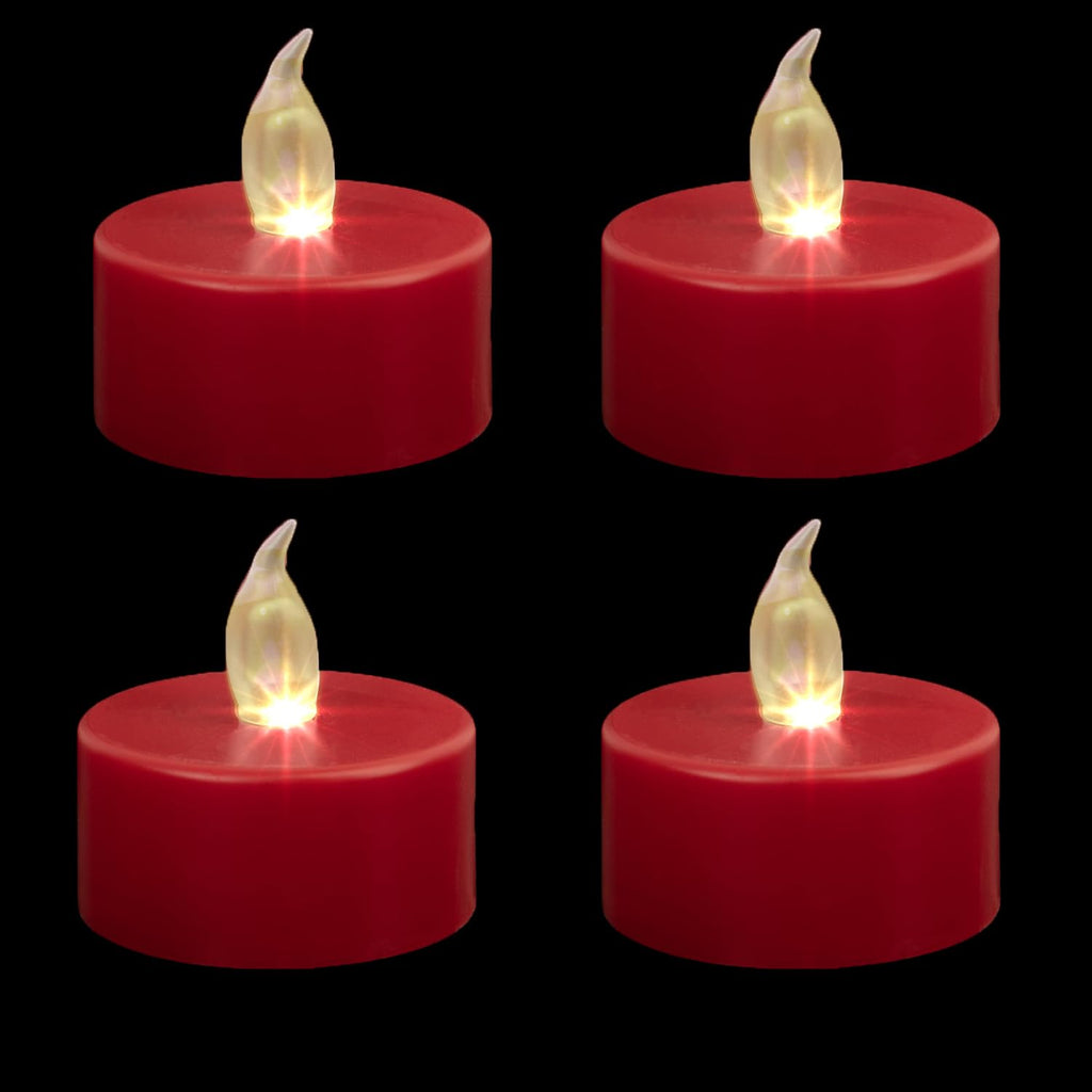 Battery Operated LED Tea Lights Flameless Flickering Candles 12PACK