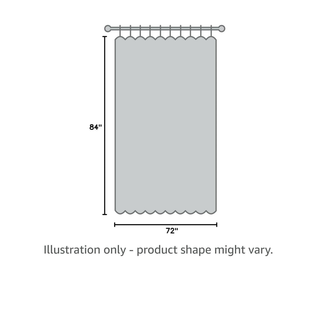 LiBa Shower Curtain PEVA 8G, 72x72 Inch Waterproof Clear