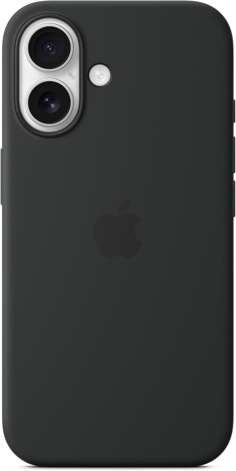 Apple iPhone 16 Pro Max Silicone Case with MagSafe and Camera Control: Lightweight Phone Case, Wireless Charging Compatible, Smooth Matte Finish, Black