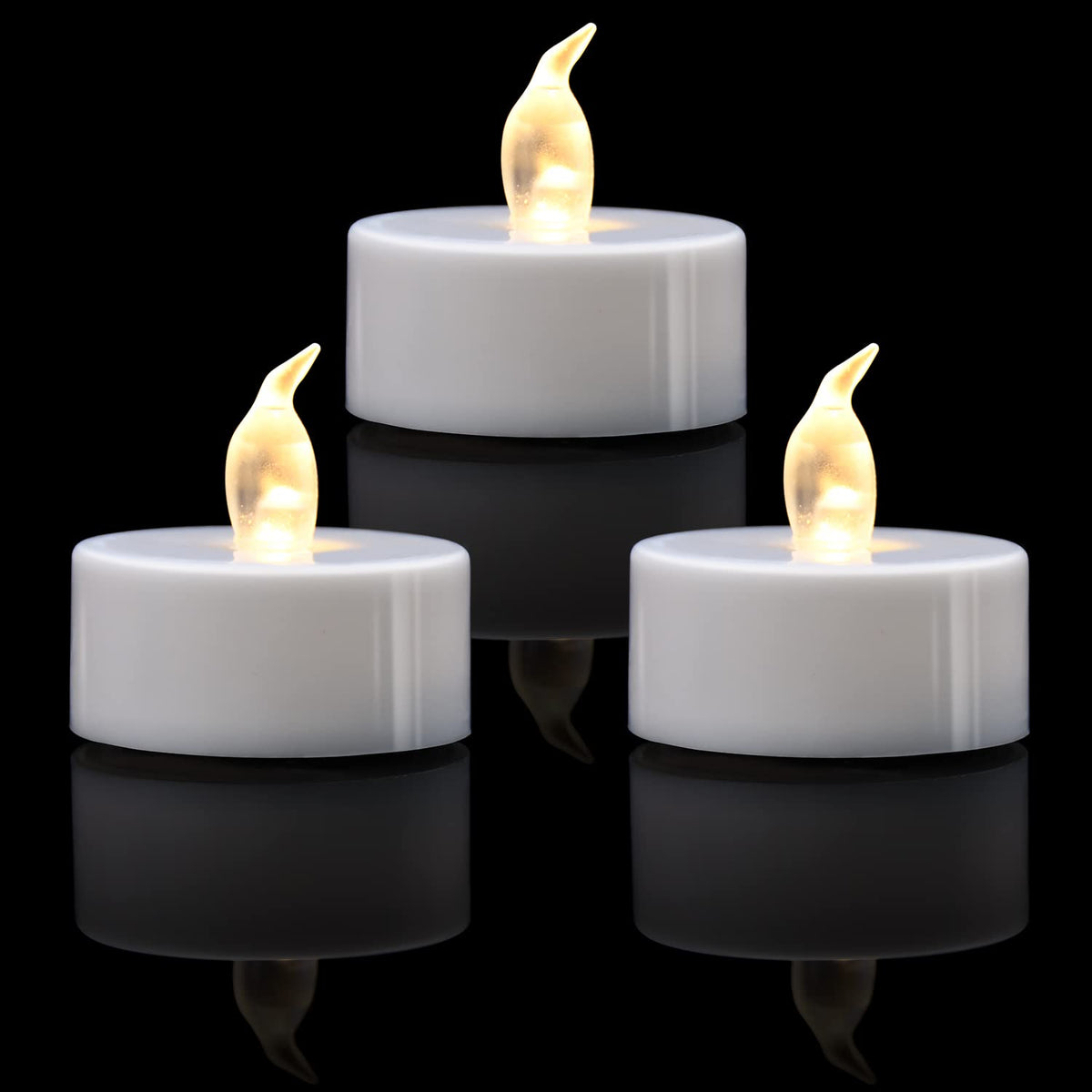 KOABY 12/24/50/100/200/400 Pack LED Tea Lights