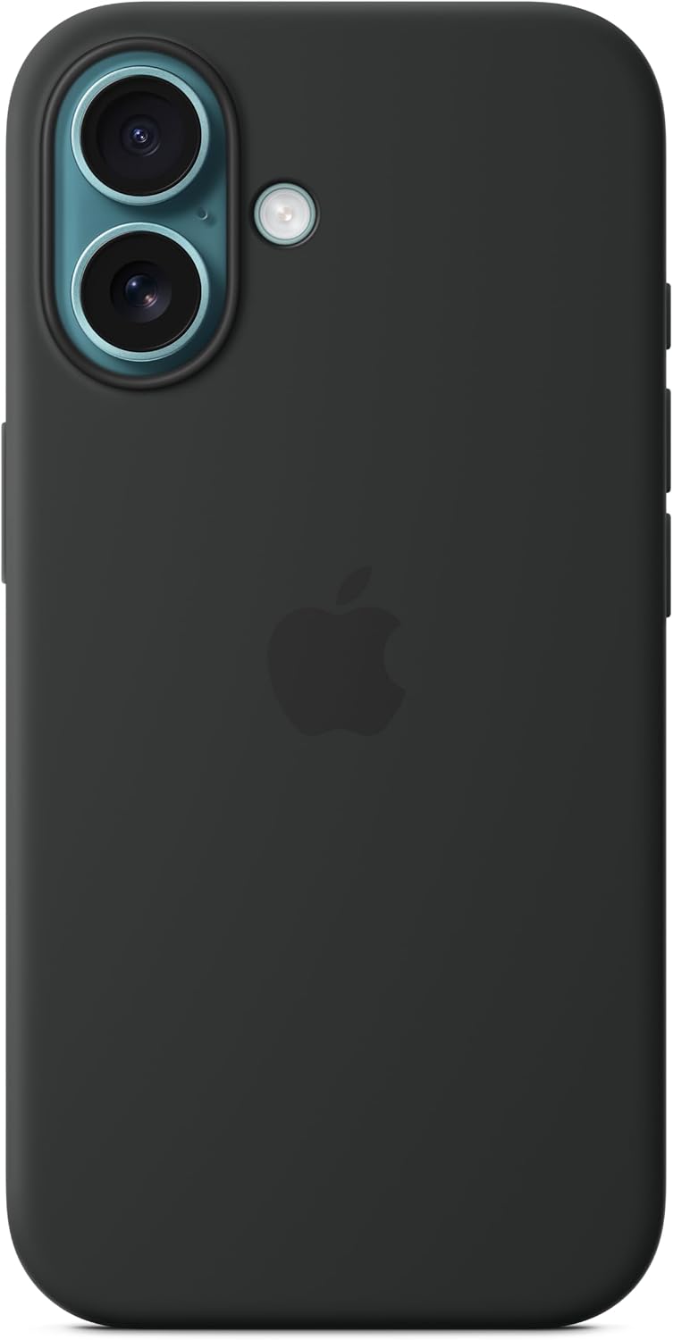 Apple iPhone 16 Pro Max Silicone Case with MagSafe and Camera Control: Lightweight Phone Case, Wireless Charging Compatible, Smooth Matte Finish, Black