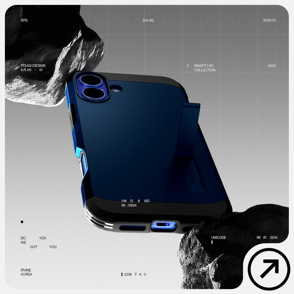 Spigen Tough Armor MagFit for iPhone 15 Pro Case, Metal Slate