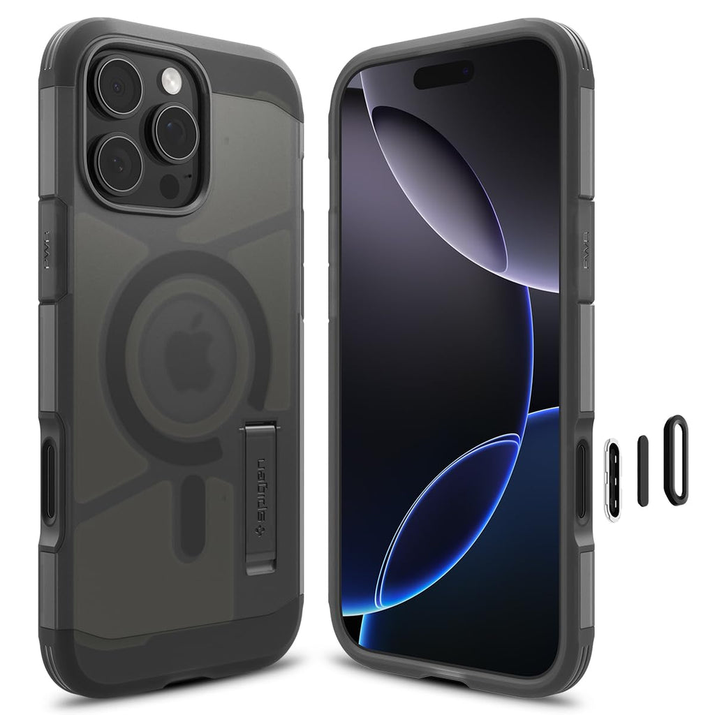 Spigen Tough Armor MagFit for iPhone 15 Pro Case, Metal Slate
