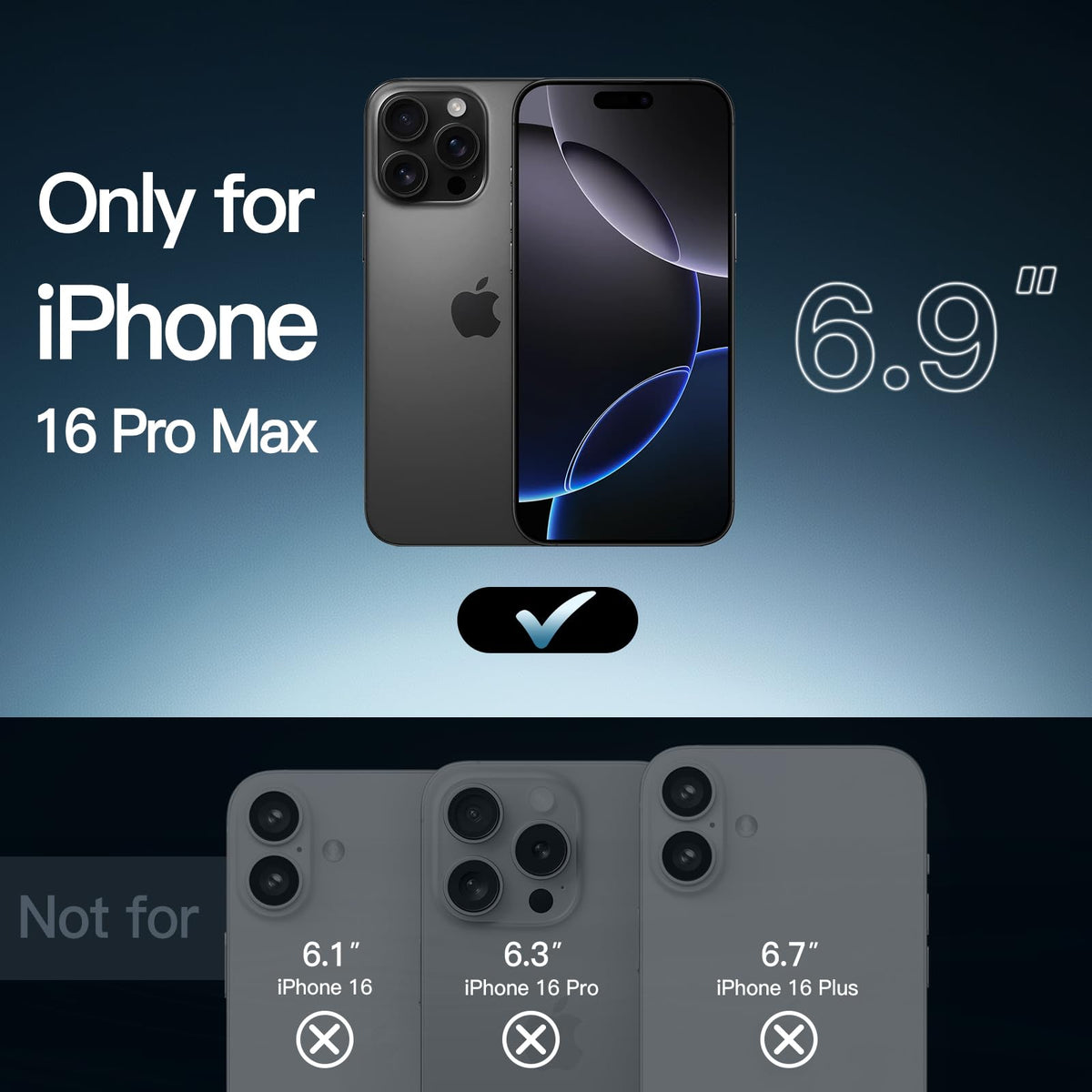 JETech Case for iPhone 16 Pro, Anti-Yellowing, Natural Titanium