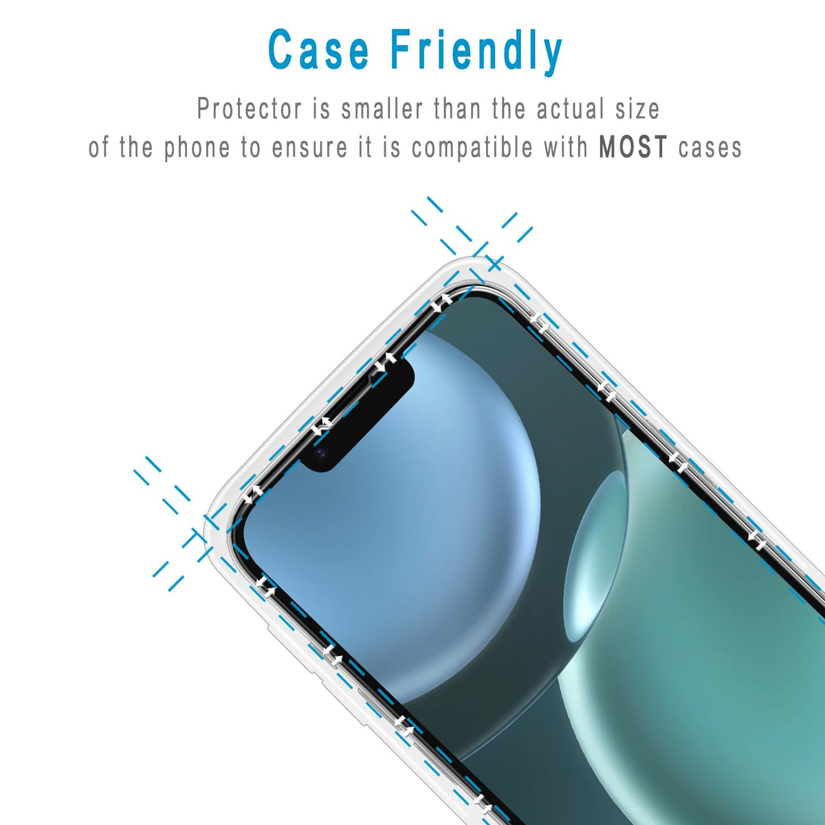 2 Pack Screen Protector for iPhone 16 Pro Max Tempered Glass