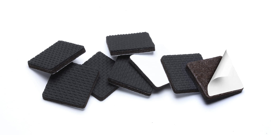 Slipstick GorillaPads CB147 Non Slip Furniture Pads/Gripper Feet (Set of 16) Self Adhesive Rubber Floor Protectors, 1 inch Round, Black