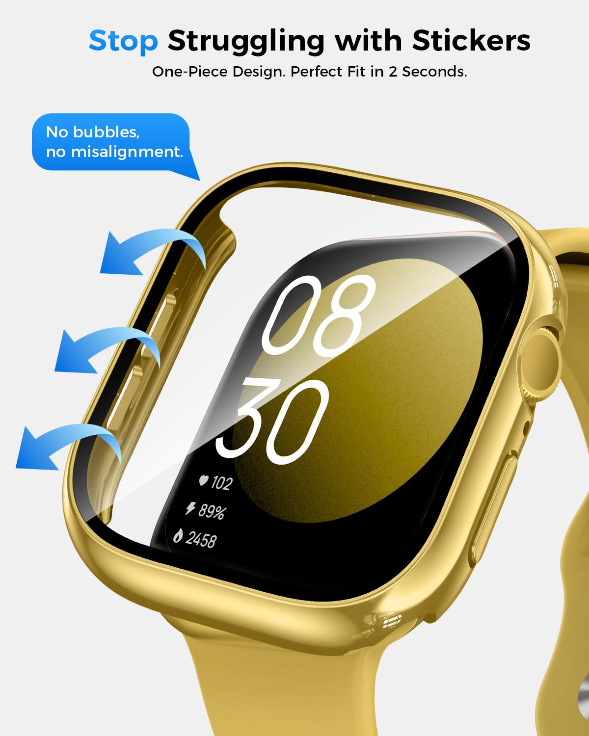 Goton IP67 Waterproof Case with Glass for Apple Watch Series 11/10 46mm