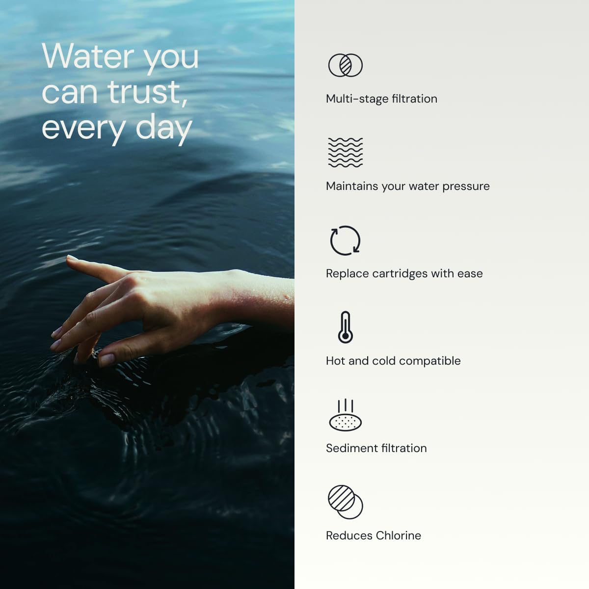 Aquabliss SF100 Daily Revitalize Shower Filter - Chrome