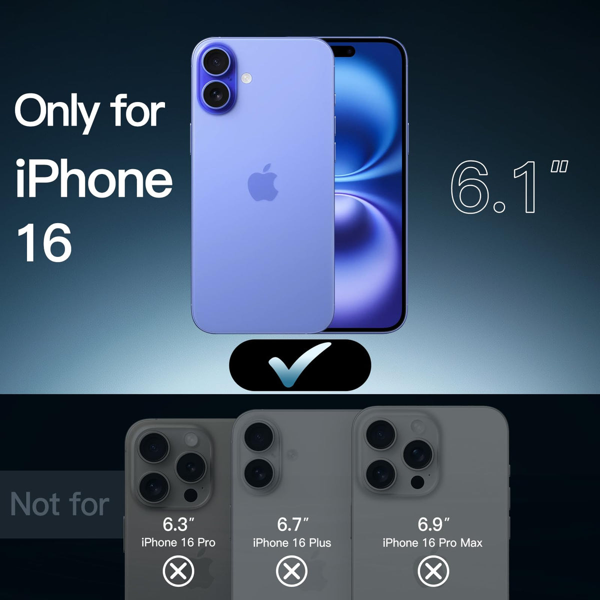 JETech Case for iPhone 16 Pro, Anti-Yellowing, Natural Titanium