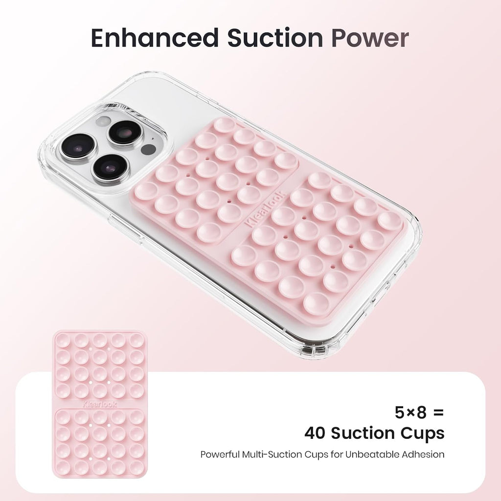 Klearlook 4PCS Silicone Double Sided Suction Cup Phone Case, Combination C
