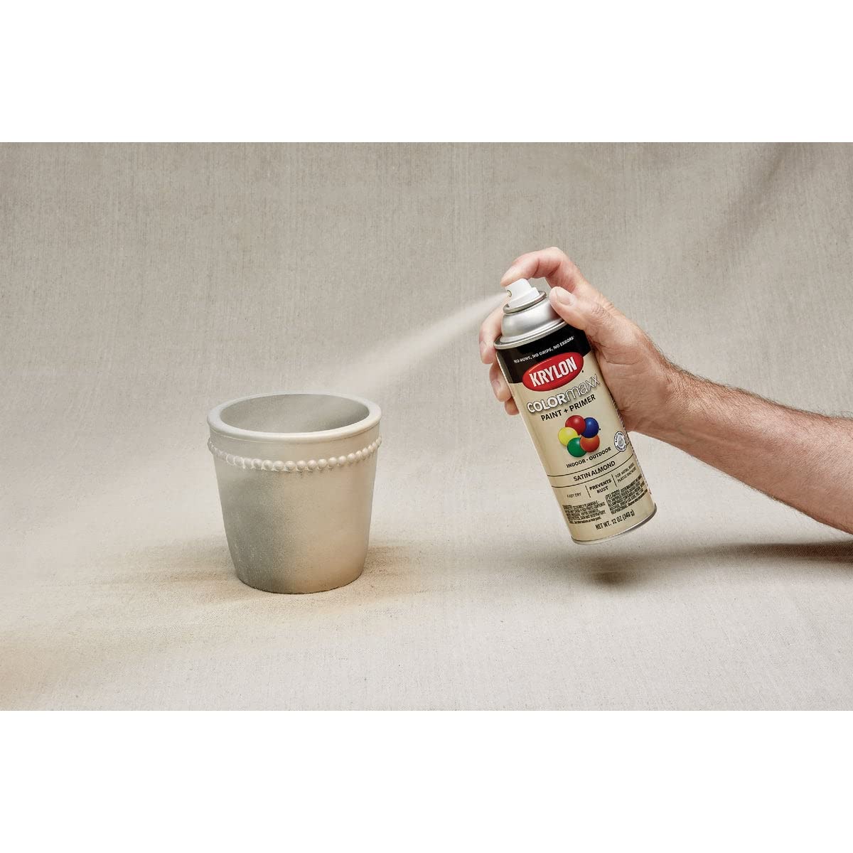 Krylon ColorMaxx 12 Oz. Flat Spray Paint, Black - 1 Each