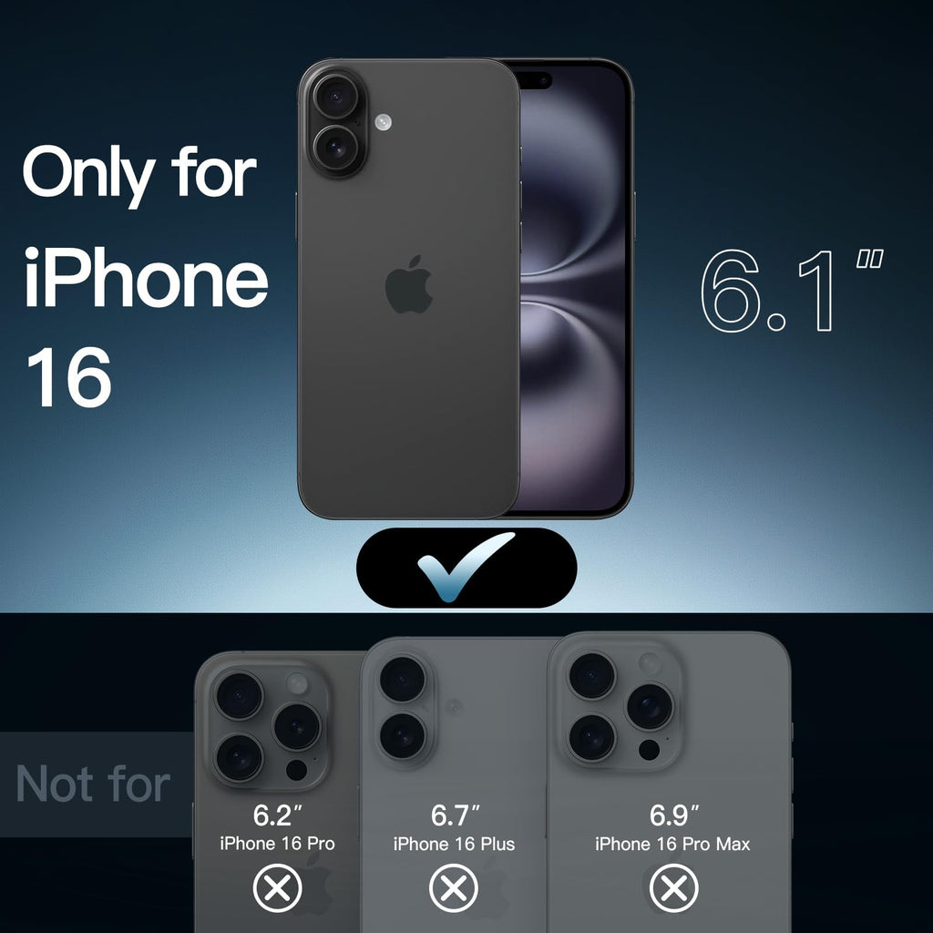 JETech Case for iPhone 16 Pro, Anti-Yellowing, Natural Titanium