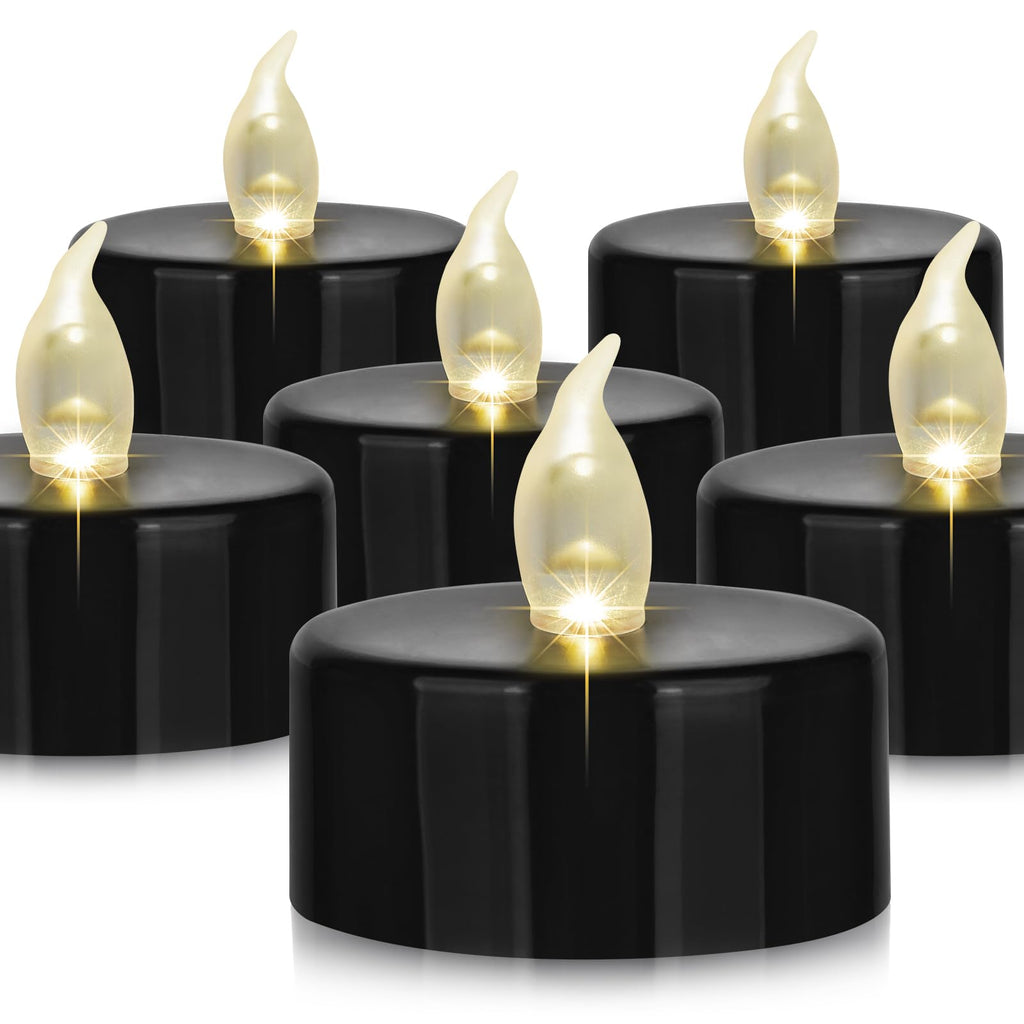 Battery Operated LED Tea Lights Flameless Flickering Candles 12PACK