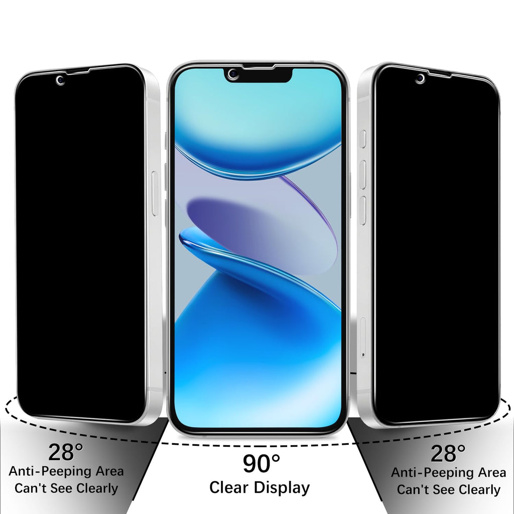 2 Pack Screen Protector for iPhone 16 Pro Max Tempered Glass