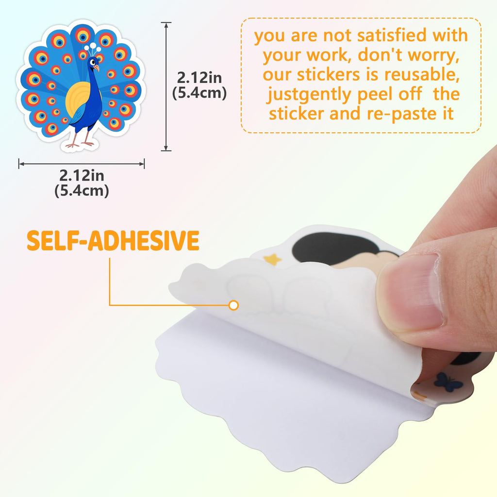 100PCS Smile Neon Stickers