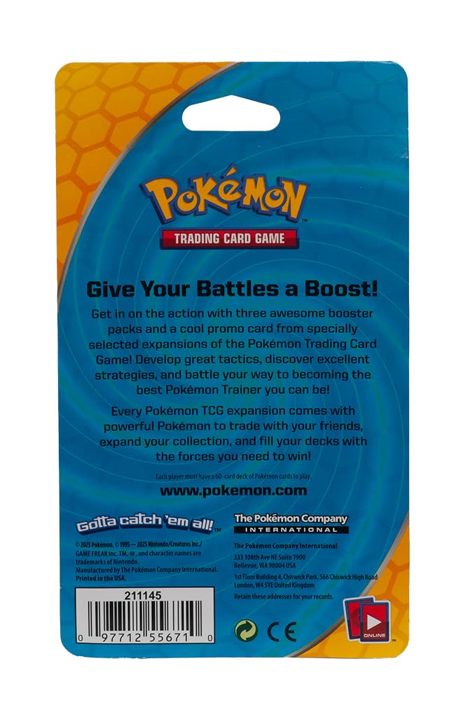 Pokémon TCG 3 Booster Packs, 30 Cards Total, 100% Authentic, Random Rares & Holofoils, 3 Blister Packs