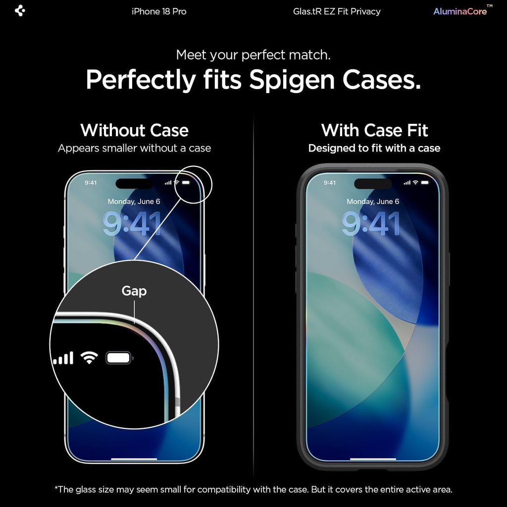 Spigen Privacy Screen Protector for iPhone 17 Pro Max, 16 Pro Max