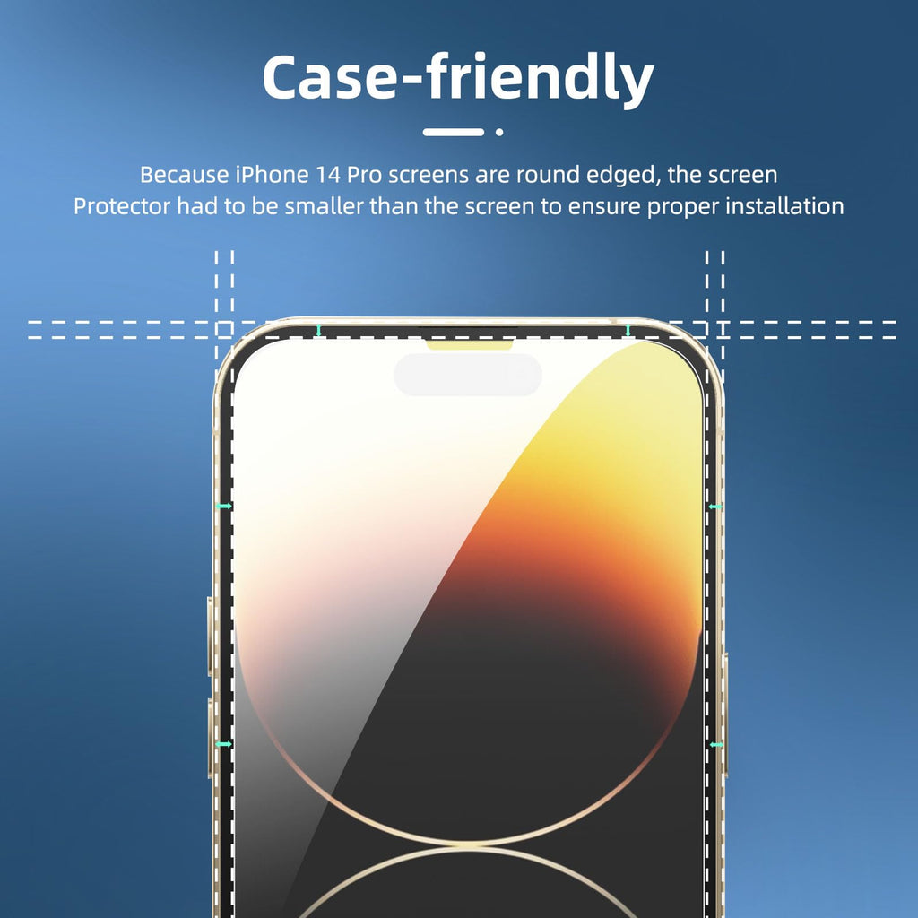 NEW'C for iPhone 16 Pro Screen Protector + Camera Lens Protector + Tool