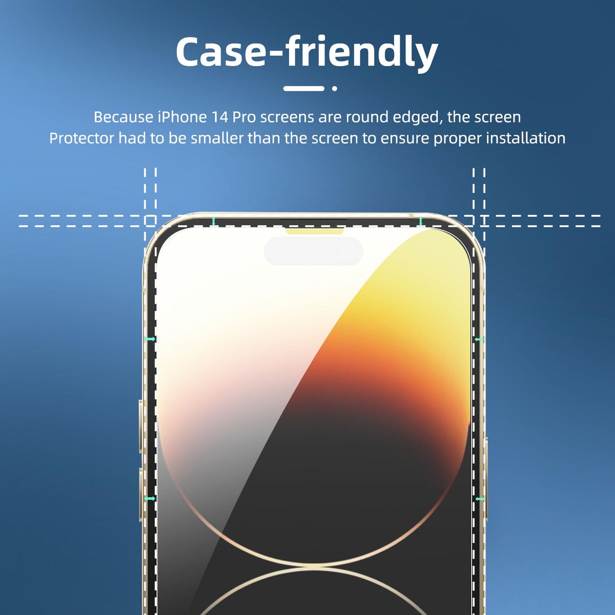 NEW'C for iPhone 16 Pro Screen Protector + Camera Lens Protector + Tool