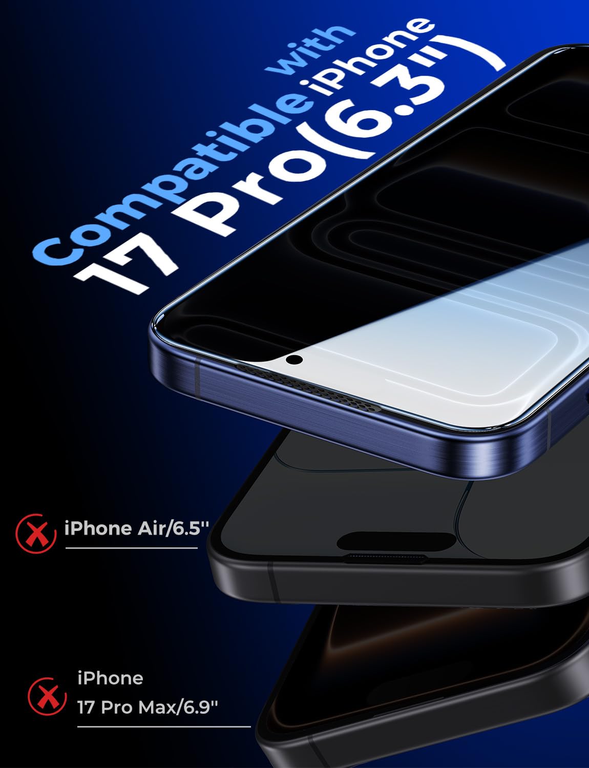 MAGIC JOHN for iPhone 16e Privacy Tempered glass Screen Protector 6.1 inch
