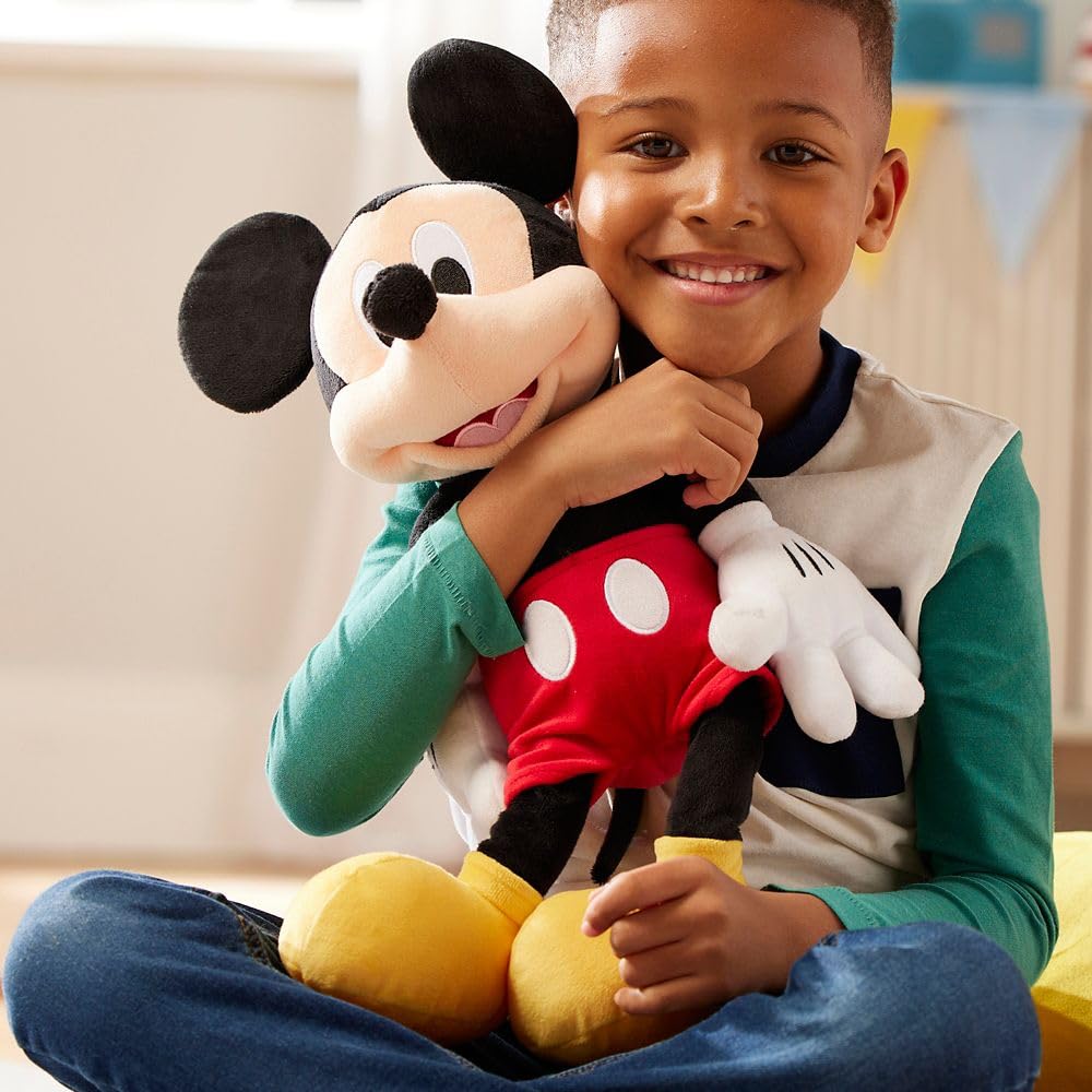 Disney Store Official Minnie Mouse Red Dress Medium Soft Toy for Kids, Cuddly Character with Fuzzy Texture and Embroidered Details, Disney Plushy Suitable for All Ages