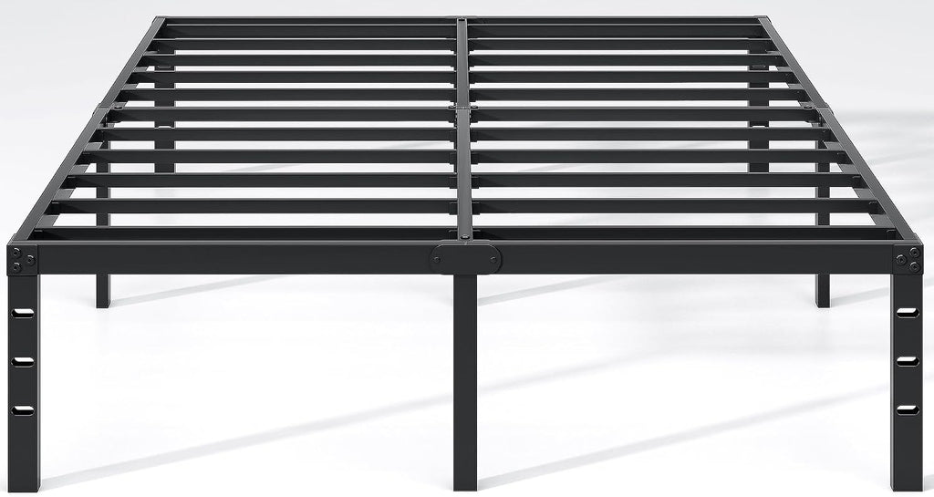 NEW JETO Metal Bed Frame,Queen Size Bed Frame with Storage Space,14 Inch