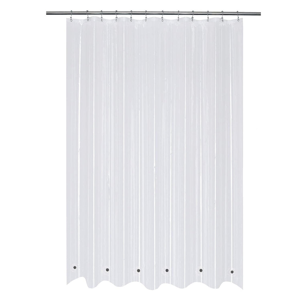 Mrs Awesome Dark Gray Shower Curtain Liner with 3 Magnets, 72x72