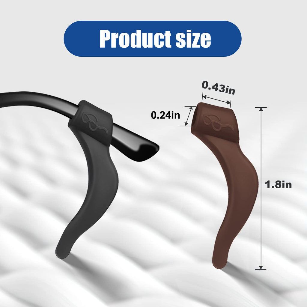 SMARTTOP Eyeglass Ear Grips -20 Pairs eye glasses ear grippers Anti-slip Holder, Silicone Ear Hook, eyeglasses ear grip Sleeve Retainer for Sports Glasses, Sunglasses Reading Glasses
