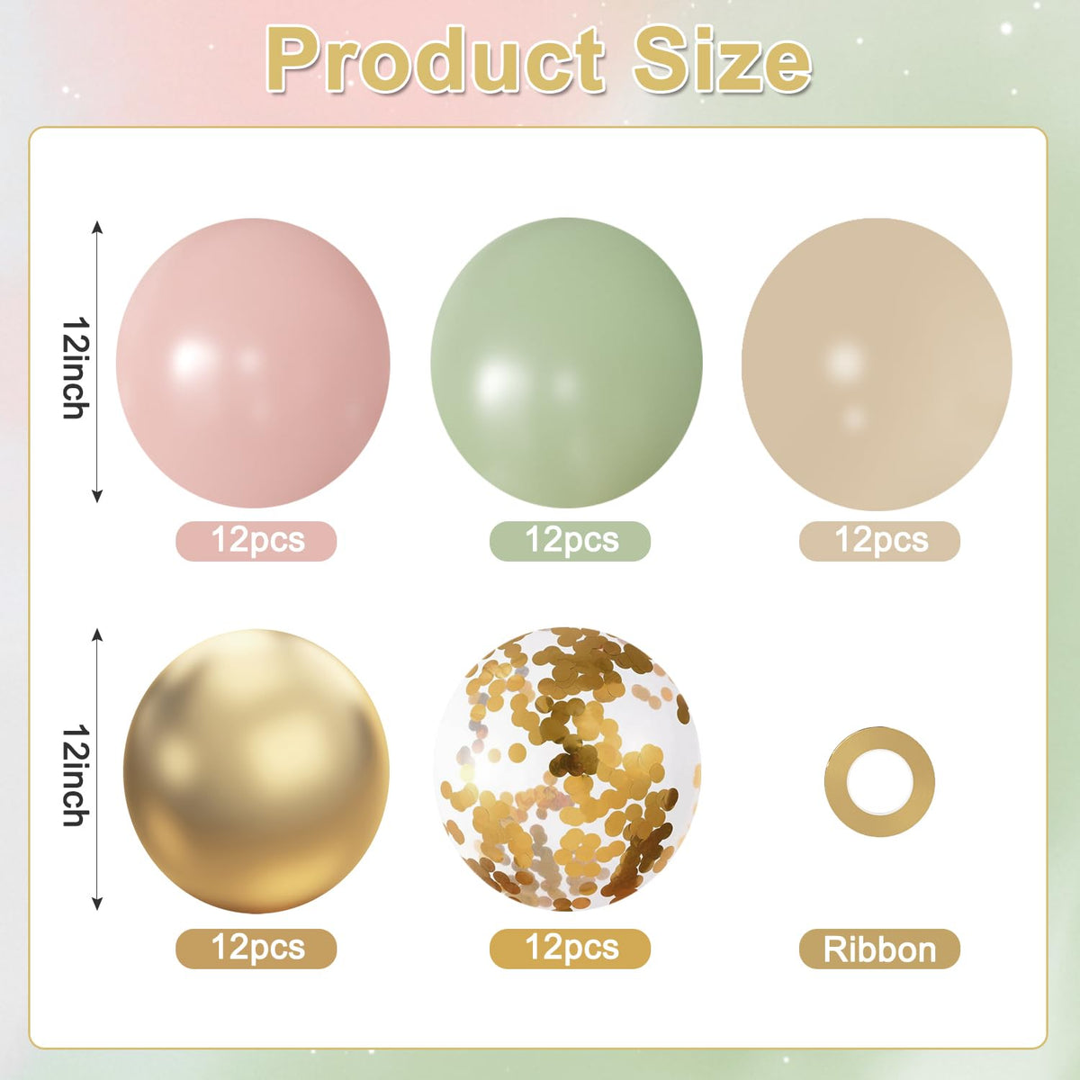 Rose Gold and Black Balloons for Bridal Shower Women Birthday Decorations