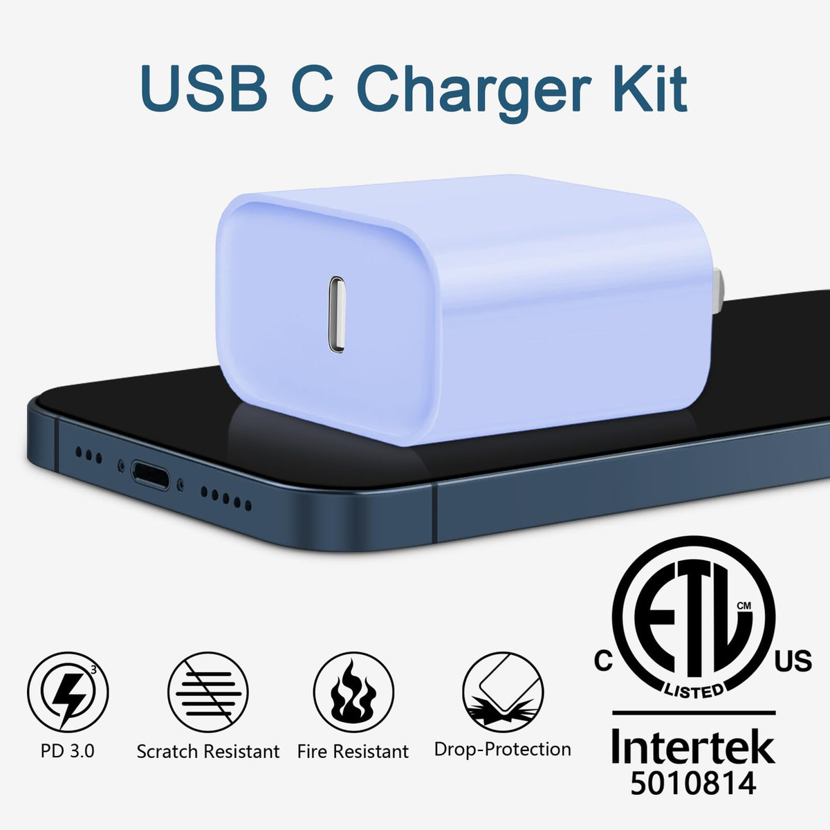CXX 10FT iPhone 14/13/12 Charger 20W Fast Charging [MFi Certified]