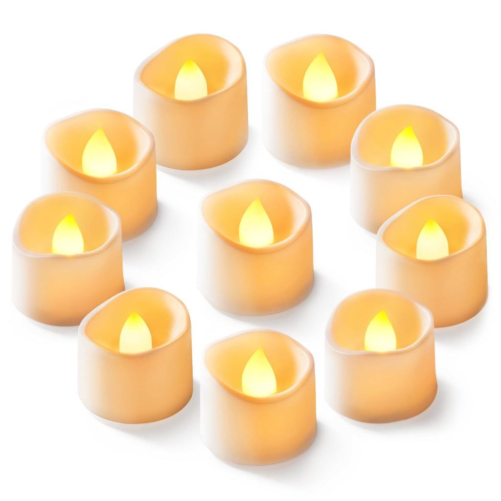 Homemory 24Pcs Flickering Flameless Candle Battery Operated, 200+Hours Fake Electric LED Tea Lights for Votive, Centerpiece Table Decorations, Wedding, Aniversary, Halloween, Christmas